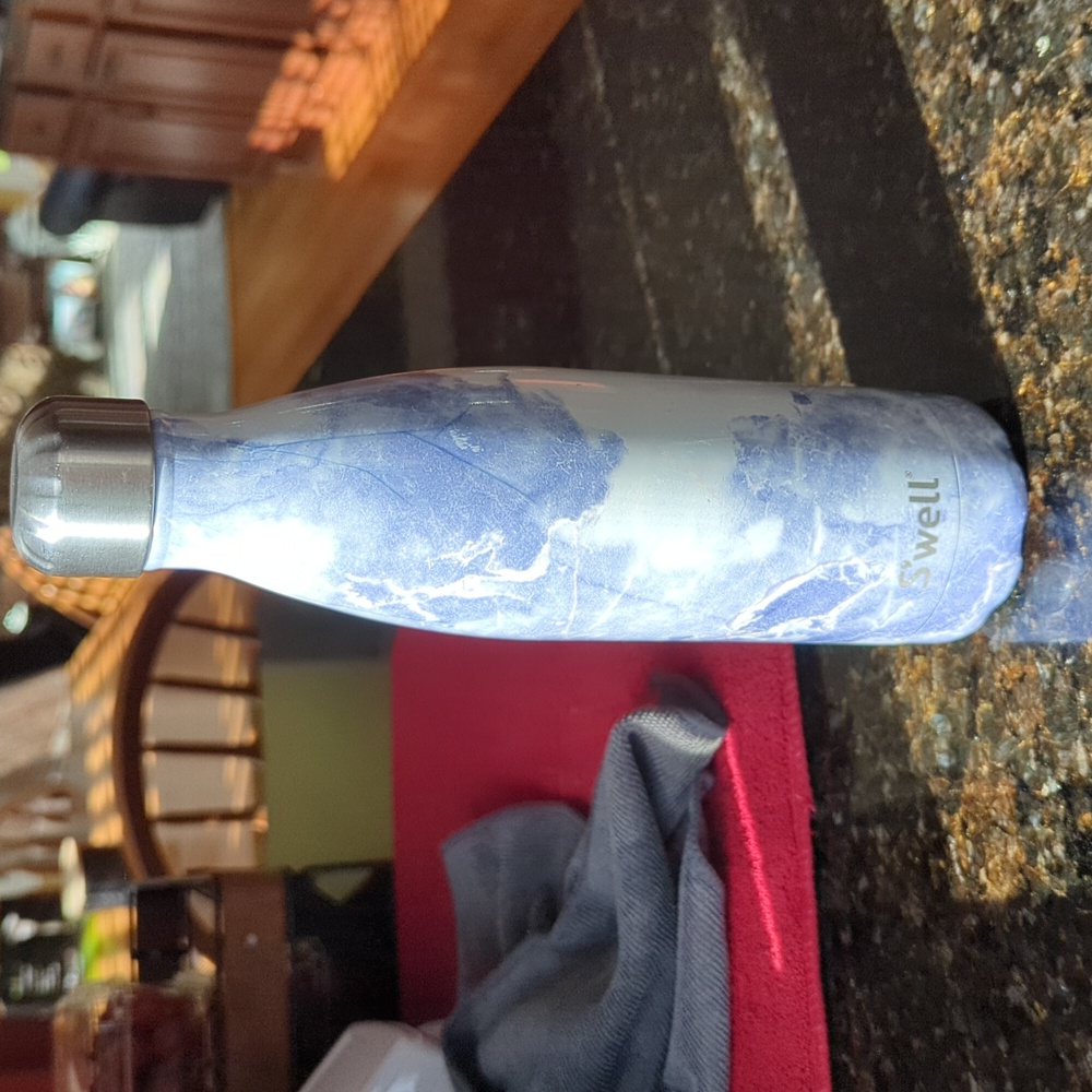 S'well blue granite water bottle